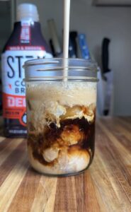 peanut butter protein shaken cold brew