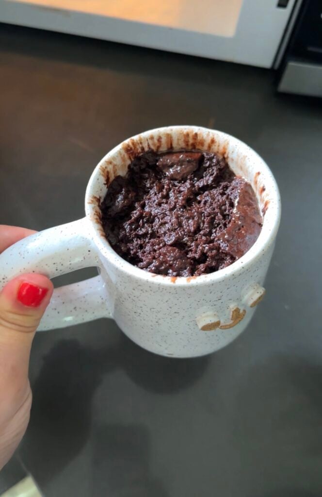high-protein chocolate mug muffin