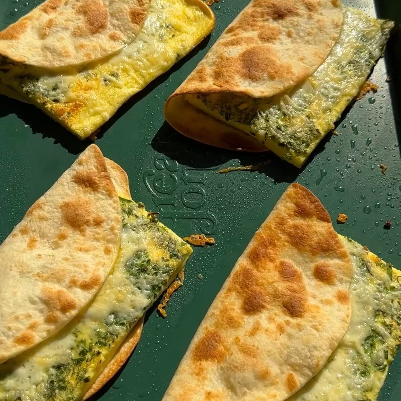 cottage cheese wake-up wraps on sheet pan