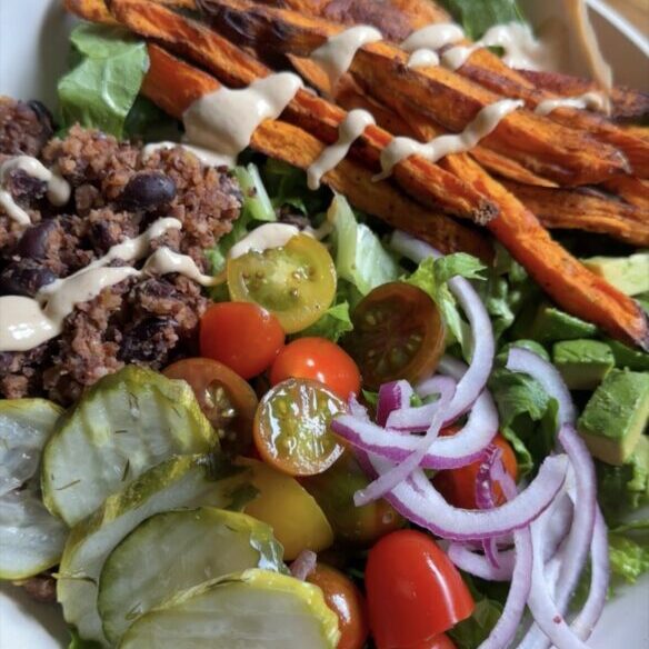black-bean-burger-bowl