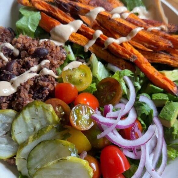 black-bean-burger-bowls