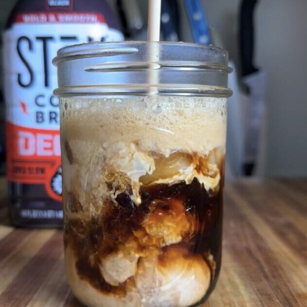 peanut butter protein shaken cold brew