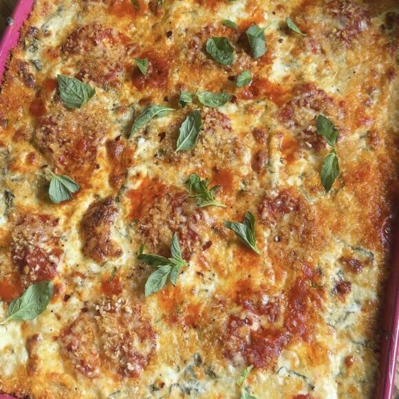 sheet pan zucchini parmesan