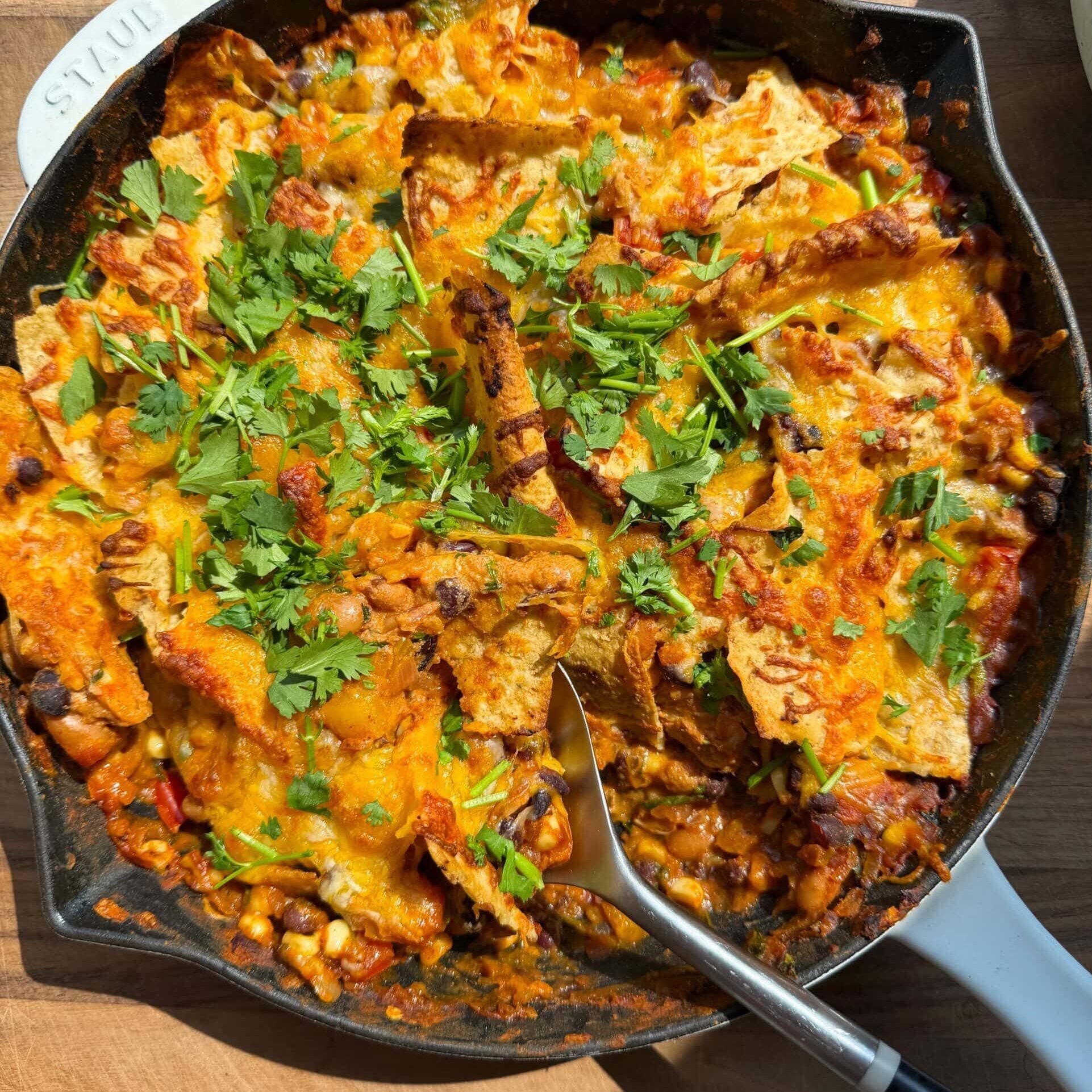 black bean enchilada skillet